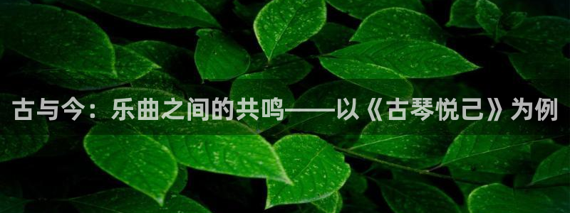 凯发国际网站首页:古与今:乐曲之间的共鸣——以《古琴悦己》为